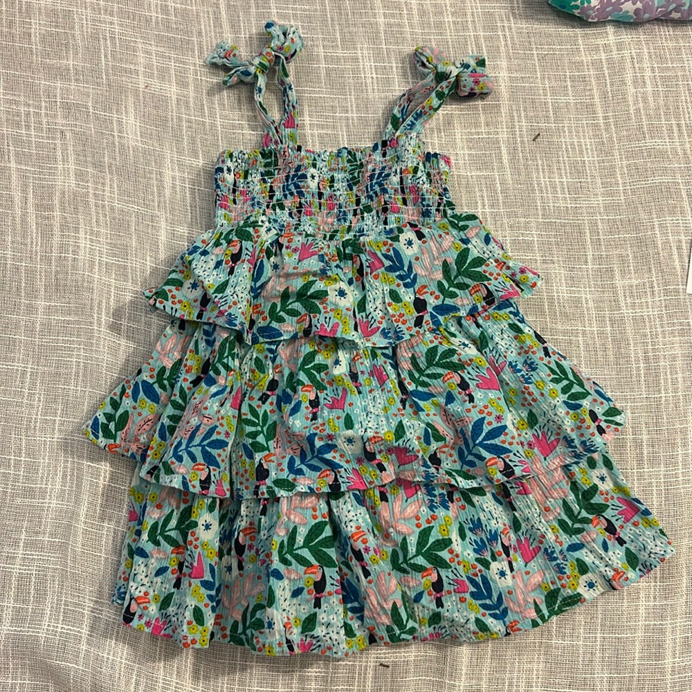 Tropical toddler girls dress